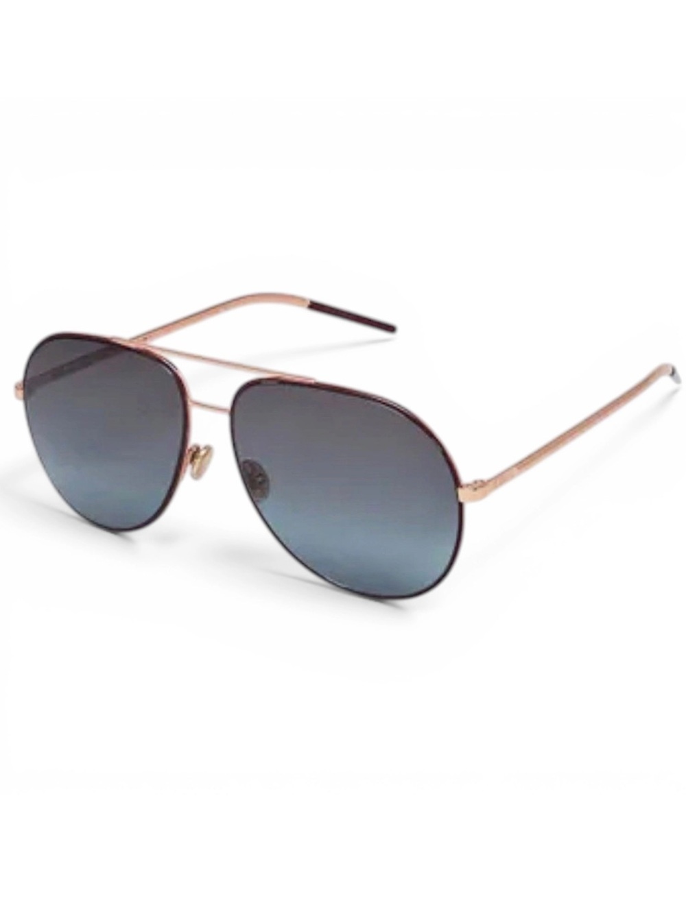 DIOR DiorAstral 6K317 Rose Gold Pilot Aviator Sunglasses